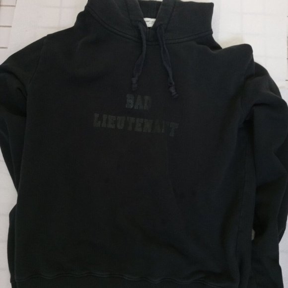 Saint Laurent bad Lieutenant Hoodie in black for men - Picture 1 of 5